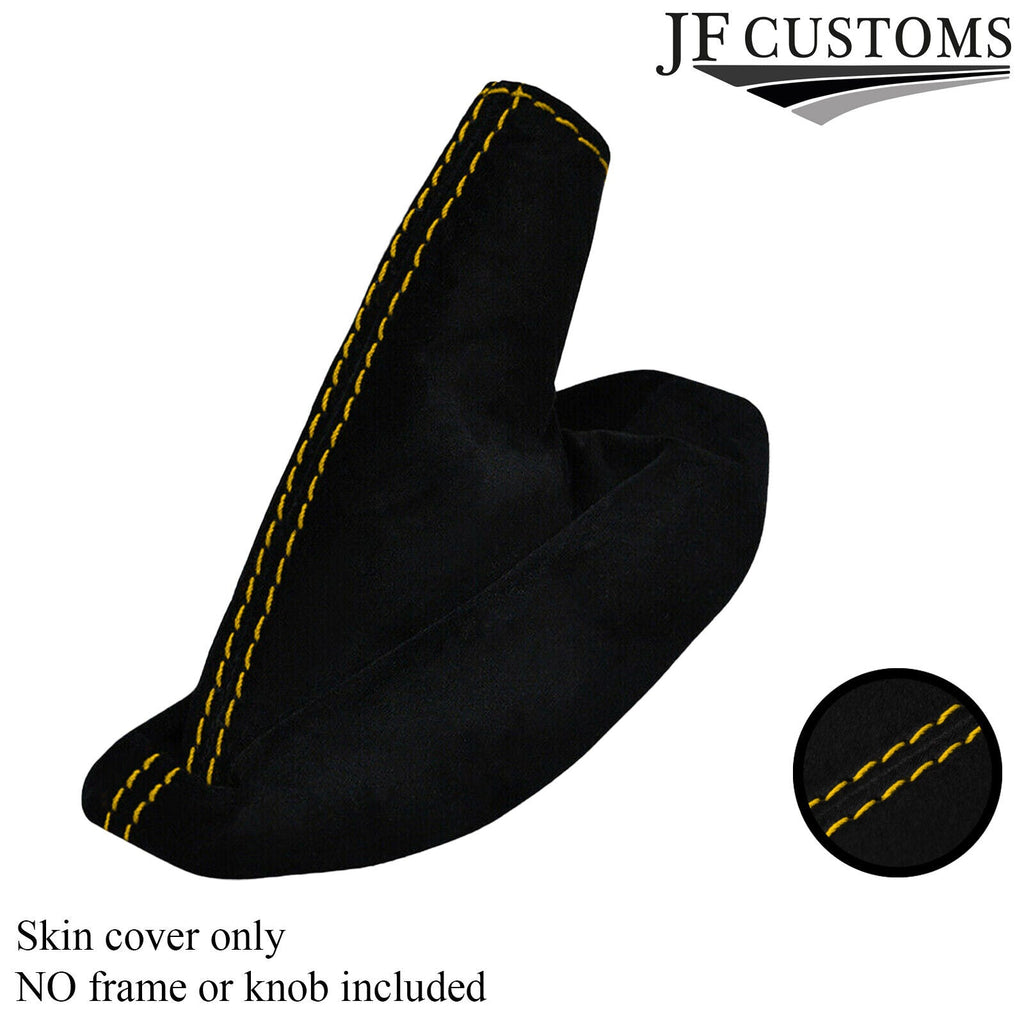YELLOW STITCH SUEDE HANDBRAKE GAITER FOR LOTUS ELISE EXIGE 96-14 CUSTOM NEW
