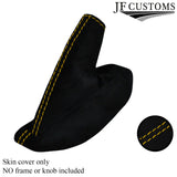 YELLOW STITCH SUEDE HANDBRAKE GAITER FOR LOTUS ELISE EXIGE 96-14 CUSTOM NEW