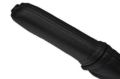 black stitch FITS VAUXHALL OPEL OMEGA LEATHER HANDBRAKE HANDLE COVER ONLY
