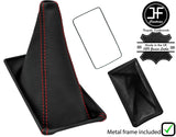 RED STITCH MANUAL GEAR GAITER + METAL FRAME FOR NISSAN TERRANO II 1993-2006