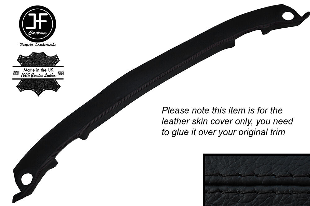 BLACK STICH ROOF WINDSHIELD PANEL HEADER TRIM SKIN COVER FITS CORVETTE C5 97-04