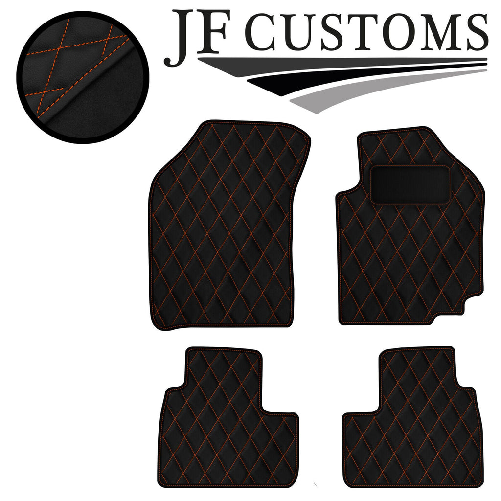 ORANGE DIAMOND VINYL 4XTAILORED FLOOR CARPET FOR SUZUKI SWIFT AUTO 05-10 JF1