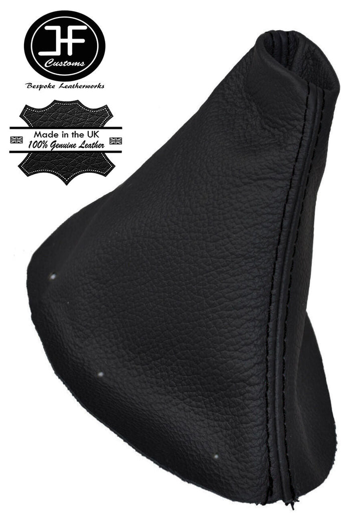 BLACK STITCH MANUAL LEATHER GEAR GAITER FITS PEUGEOT RCZ 09-2013 PRE-FACELIFT