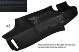 BLACK STITCH 2X B PILLAR PANEL LEATHER SKIN COVERS FITS LOTUS ELAN M100 89-95