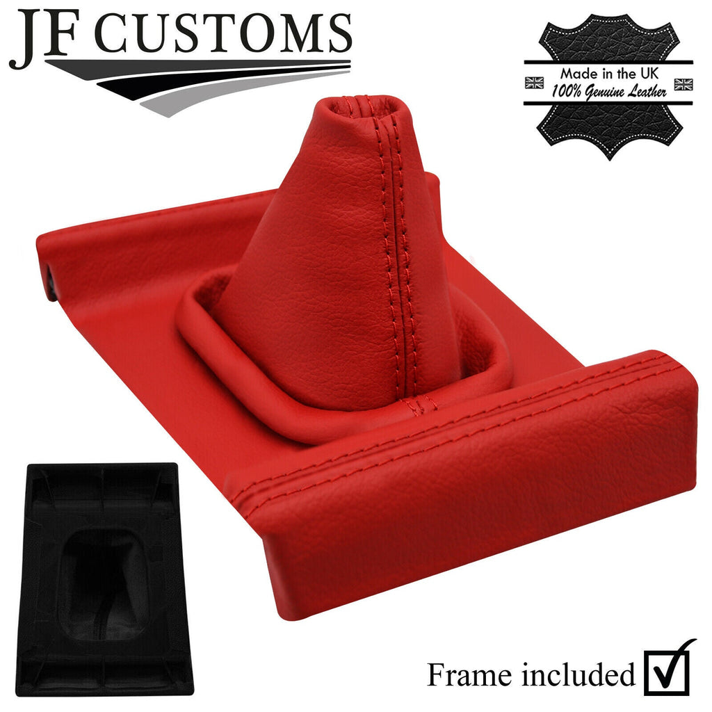 RED ITALIAN LEATHER GEAR + SURROUND COVERS + FRAME FOR BMW 3 SERIES E21 75-83