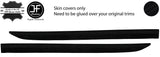 BLACK STITCHING 2X A PILLAR SUEDE COVERS FOR SMART FORTWO 450 1998-2007