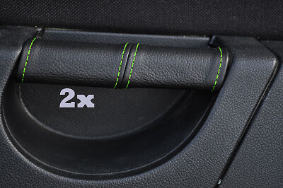 FITS FORD FIESTA MK6 MK7 FUSION 2X DOOR HANDLE COVERS green CUSTOM NEW