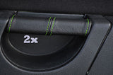 FITS FORD FIESTA MK6 MK7 FUSION 2X DOOR HANDLE COVERS green CUSTOM NEW