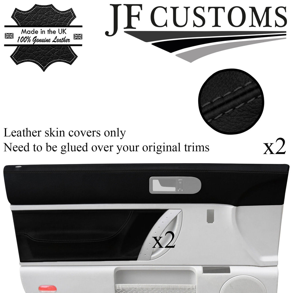D GREY STITCH 4X FRONT DOOR TRIMS + CAPPINGS COVERS FOR VW NEW BEETLE 98-11