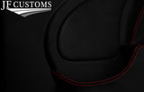 RED STITCH LEATHER 2X REAR DOOR CARD COVERS FOR BMW MINI R50 R52 R53 01-06