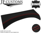 RED STITCH  SPEEDO HOOD LEATHER COVER FOR DEFENDER 07-16 CUSTOM NEW MADE IN UK