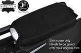 BLACK STITCH ARMREST LID REAL SUEDE COVER FITS MERCEDES GL CLASS X164 2006-2012