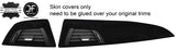 BLACK STITCH DASH VENTS TRIM REAL SUEDE COVERS FITS BMW 1 SERIES F20 F21 11-16