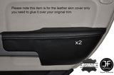 WHITE STITCH 2X REAR DOOR ARMREST SKIN COVERS FITS RANGE ROVER VOGUE L322