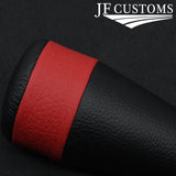 FITS MITSUBISHI GTO 3000GT 1990-2000 RED & BLACK LEATHER SCREW-ON GEAR KNOB