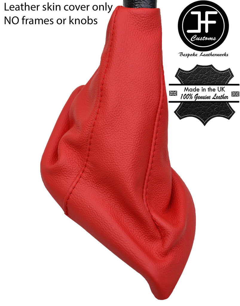 RED TOP GRAIN GENUINE REAL LEATHER GEAR GAITER FITS PEUGEOT 806 1994-2006