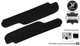 BLACK CROSS STITCH 2X SUN VISOR LEATHER COVERS FOR FORD THUNDERBIRD 64-66