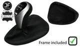 BLACK STITCH NAPPA LEATHER AUTO DCT GEAR + PLASTIC FRAME FOR BMW E90 E92 E93 JFM