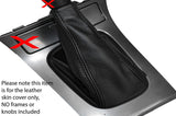 BLACK STITCHING LEATHER MANUAL GEAR GAITER FITS SUBARU OUTBACK 2004-2007