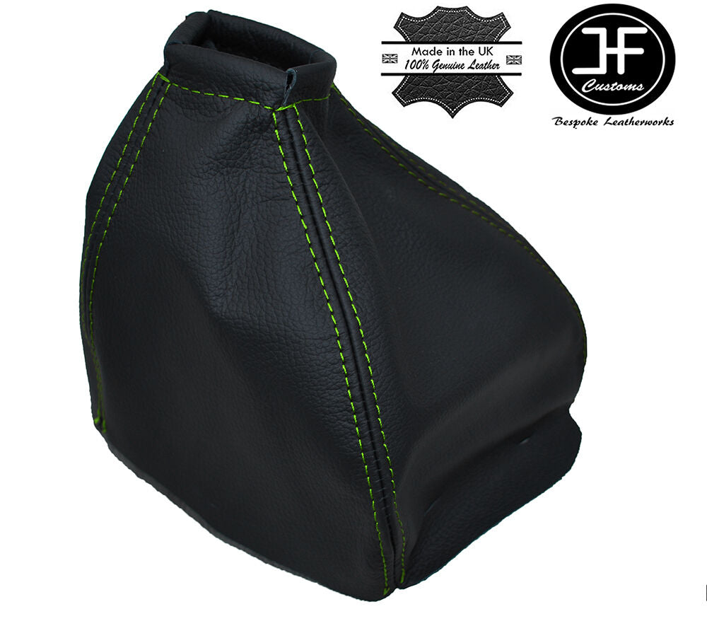 GREEN STITCH FITS FORD MONDEO MK1 MK2 COUGAR 1993-2002 GEAR GAITOR LEATHER