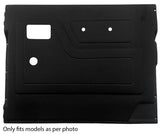 RED  STITCH AFTERMARKET 2X FRONT DOOR CARD LEATHER COVERS FOR DEFENDER 90 110