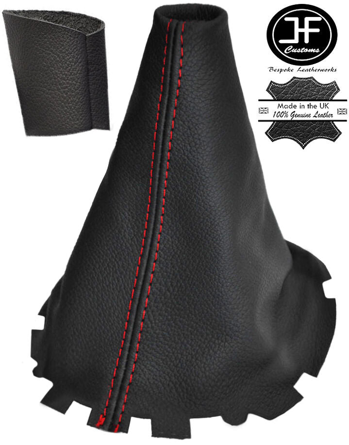 RED STITCH LTHR GEAR GAITER KNOB COVER 6 SPEED FITS RENAULT LAGUNA MK2 04-07