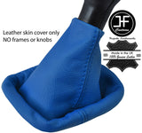 BLUE TOP GRAIN GENUINE REAL LEATHER MANUAL GEAR GAITER FITS VW LUPO 1998-2005
