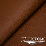 BROWN ITALIAN LEATHER 4X FRONT REAR DOOR HANDLE TRIM + COVERS FOR BMW E90 E91