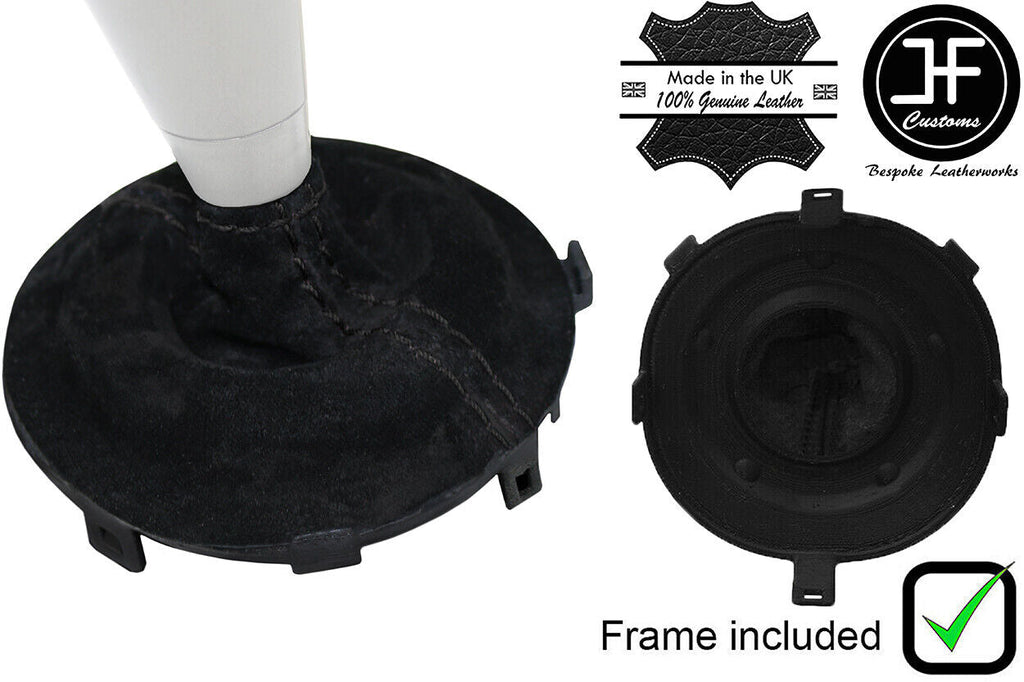 BLACK STITCH SEMI AUTOMATIC GEAR GAITER + PLASTIC FRAME FOR HONDA CIVIC 06-11