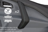 GREY STITCH 2X FRONT DOOR HANDLE SKIN COVERS FITS FORD TRANSIT CUSTOM 2014+
