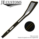 YELLOW STITCH SUEDE TOP CENTRE CONSOLE TRIM SKIN COVER FITS LOTUS EVORA 09-18