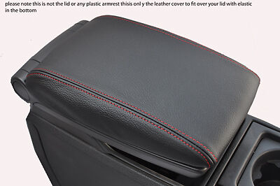 red stitch FITS VOLVO V70 XC70 00-07 LEATHER ARMREST COVER ONLY CUSTOM NEW