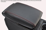 red stitch FITS VOLVO V70 XC70 00-07 LEATHER ARMREST COVER ONLY CUSTOM NEW