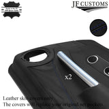 D BLUE STITCH 2X DOOR CARD POCKET LEATHER COVERS FOR CHRYSLER CROSSFIRE 04-08