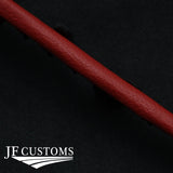 DARK RED LEATHER SET OF DASHBOARD AIR VENT TRIMS FOR PEUGEOT 207 2006-2013