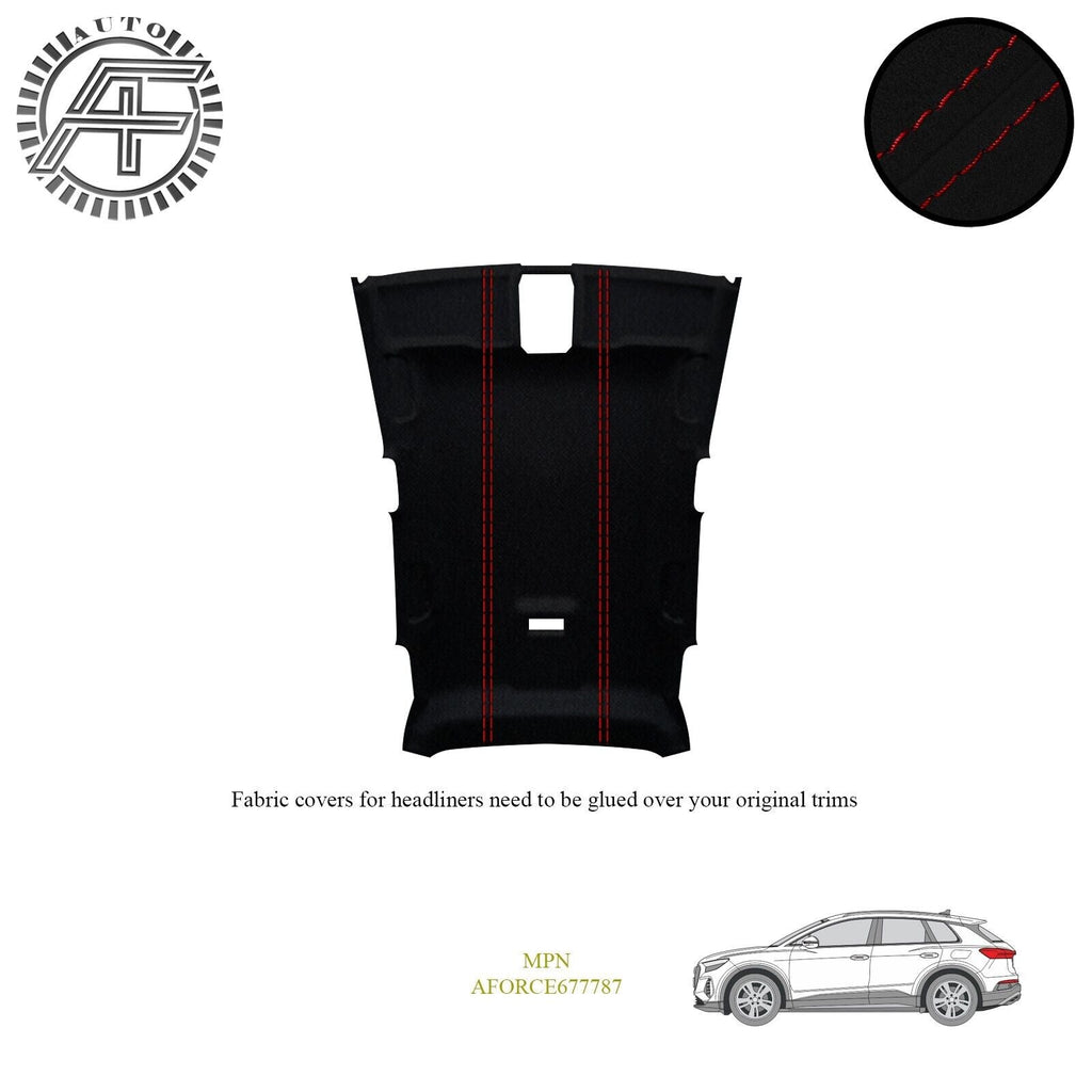 LUXE SUEDE CUSTOM HEADLINER COVER FOR AUDI Q4 E-TRON 5 DOOR SUV 2022-PRESENT