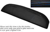 BLUE STITCHING TOP DASH DASHBOARD LEATHER COVER FITS RELIANT SCIMITAR SE5
