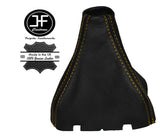 YELLOW STICH LEATHER GEAR GAITER FITS SEAT LEON MK2 FR CUPRA TOLEDO MK3 ALTEA XL