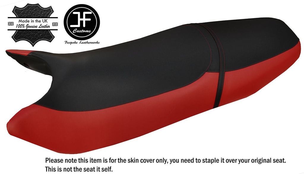 BLACK & D RED VINYL CUSTOM FITS KAWASAKI STX 1100 DI 03-04 900 02-06 SEAT COVER