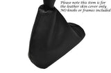 BLACK  STITCH LEATHER GEAR  GAITER FITS OVER RUBBER FITS AIXAM 500 97-05