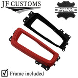 D RED ITALIAN LEATHER AUTO GEAR SURROUND+FRAME FOR BMW 5 SERIES F10 F11 10-16