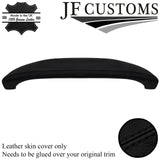 BLACK STITCH LEATHER SPEEDO SURROUND HOOD COVER FOR RANGE ROVER SPORT L494 13-21