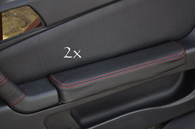 FITS ALFA ROMEO GTV LEATHER 2X DOOR ARMREST COVERS red CUSTOM NEW MADE IN UK