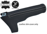 GREY STITCH TOP GRAIN REAL LEATHER HANDBRAKE GAITER FITS AUDI TT MK2 2006-2014