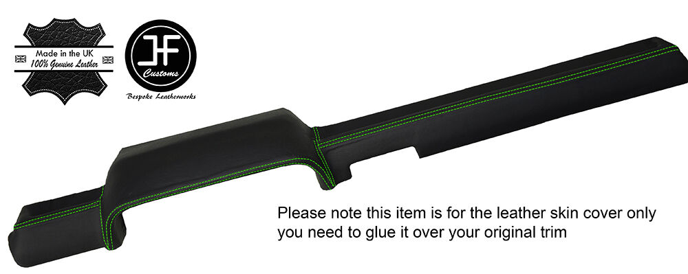 GREEN STITCHING TOP DASH DASHBOARD LEATHER COVER FITS PORSCHE 914 1969-1976