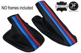 LONG TRI STRIPES BLACK STICH GEAR HANDBRAKE GAITER FITS BMW  E90 E91 E92 E93