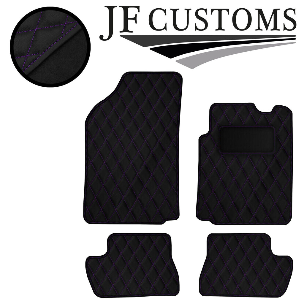 PURPLE DIAMOND STITCH VINYL 4X TAILORED FLOOR CARPETS FOR CITROEN C2 03-09 JF1