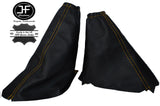 YELLOW STITCH LEATHER GEAR & HANDBRAKE GAITER SET FITS FORD FOCUS MK1 98-04