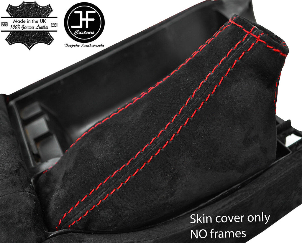 RED STITCHING REAL SUEDE HANDBRAKE GAITER FITS NISSAN 300ZX Z32 1990-1996