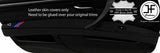 BLACK STITCH TRI STRIPES 2X FRONT DOOR ARMREST LEATHER COVERS FOR BMW 3 E92 E93